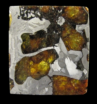 Meteorite Slice Var. Stony Iron, pallasite from Fukang, Xinjiang Province, China [db_pics/pics/fukang1a.jpg]
