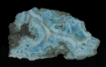 Larimar aka Blue Pectolite from Filipinas Larimar Mine, Los Checheses, Sierra de Barouco, Barahona Province, Dominican Republic [db_pics/pics/larimar6a.jpg]
