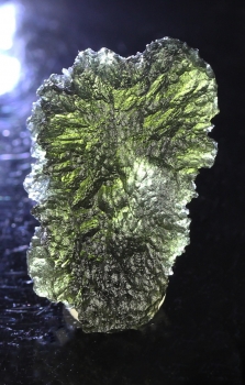Moldavite Necklace and rough stone from Chlum, Moldau River Valley, Czech Republic [db_pics/pics/moldavite14c.jpg]
