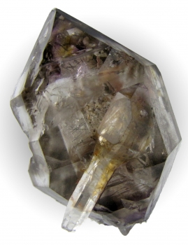 Quartz, Var. Smoky-Amethyst enhydro from Ambatondrazaka, Toamasina Province, Madagascar [db_pics/pics/quartz18a.jpg]