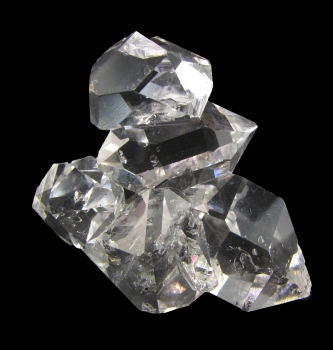 Quartz Var. Herkimer Diamond Cluster from Ace of Diamonds Mine, Herkimer County,  New York [db_pics/pics/quartz20a.jpg]