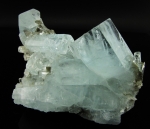 Aquamarine crystal cluster from Pakistan