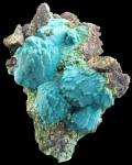 Malachite and Chrysocholla pseudomorph after Azurite