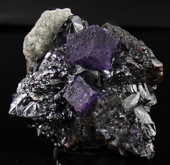 Fluorite on Sphalerite w/ Calcite from Elmwood Mine, Smith Co., Tennessee [db_pics/pics/fluorite12a.jpg]