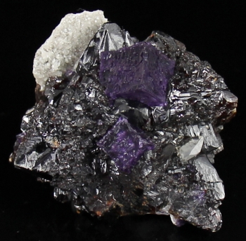 Fluorite on Sphalerite w/ Calcite from Elmwood Mine, Smith Co., Tennessee [db_pics/pics/fluorite12b.jpg]