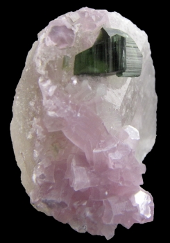 Tourmaline on Quartz with Lepidolite from Pederneira Mine, Sao Jose Da Safira, Minas Gerais, Brazil [db_pics/pics/lepidolite1b.jpg]