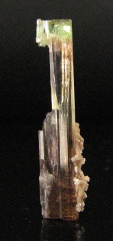 Tourmaline Var. Elbaite (tri-colored) with Lepidolite from Barra Da Salinas, Minas Gerais, Brazil [db_pics/pics/tourm42a.jpg]
